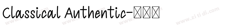 Classical Authentic字体转换